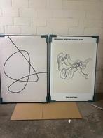 akoestisch schilderij set 60x90CM met aluminium lijst, Ophalen of Verzenden, Zo goed als nieuw, Schilderij, 75 cm of meer