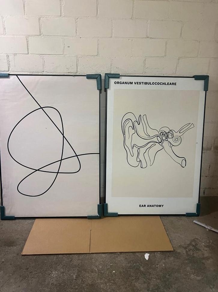 akoestisch schilderij set 60x90CM met aluminium lijst, Huis en Inrichting, Woonaccessoires | Schilderijen, Tekeningen en Foto's