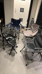 4 inklapstoelen, tafel en een krukje. Alles inklapbaar, Caravans en Kamperen, Kampeermeubelen, Ophalen, Zo goed als nieuw, Campingstoel