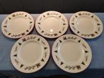 Wedgwood Windsor Christmas ontbijtbord 5x, Huis en Inrichting, Keuken | Servies, Ophalen of Verzenden, Zo goed als nieuw, Bord(en)