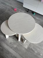 Salon tafels, Huis en Inrichting, Ophalen, 50 tot 100 cm, Rond, Zo goed als nieuw