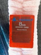 Ps2 memory card red, Ophalen of Verzenden, Gebruikt, Met 1 controller