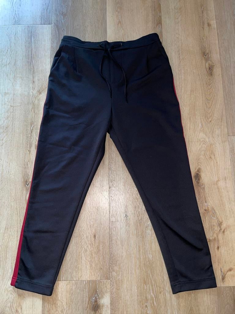 Just Junkies heren zwarte pantalon chino jogger broek mt L, Zwart, Maat 42/44 (L), Ophalen of Verzenden, Zo goed als nieuw