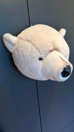 Pluche IJsberenkop voor aan de muur - Kinderkamer Decoratie, Huis en Inrichting, Ophalen of Verzenden, Zo goed als nieuw