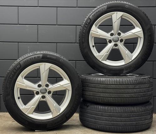 Originele 18 inch Audi A6 C8 5x112 ET39 Michelin 225/55/18, Auto-onderdelen, Banden en Velgen, Banden en Velgen, Zomerbanden, 18 inch