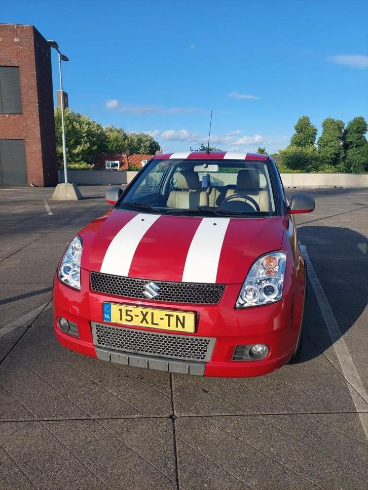Suzuki Swift 1.3 3D 2007 Rood - GT/ Sport uitvoering, Auto's, Suzuki, Particulier, Swift, ABS, Airbags, Airconditioning, Bluetooth