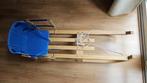 Opvouwbare houten slee met rugleuning, Kinderen en Baby's, Ophalen, Rugleuning, Gebruikt, Hout