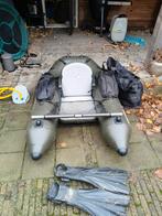 Canadian creek Bellyboat + Flippers Maat L/XL, Ophalen, Gebruikt