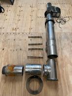 Rookkanaal set rvs dubbelwandig 200 150 mm, Ophalen, Gebruikt, Houtkachel, Hangend