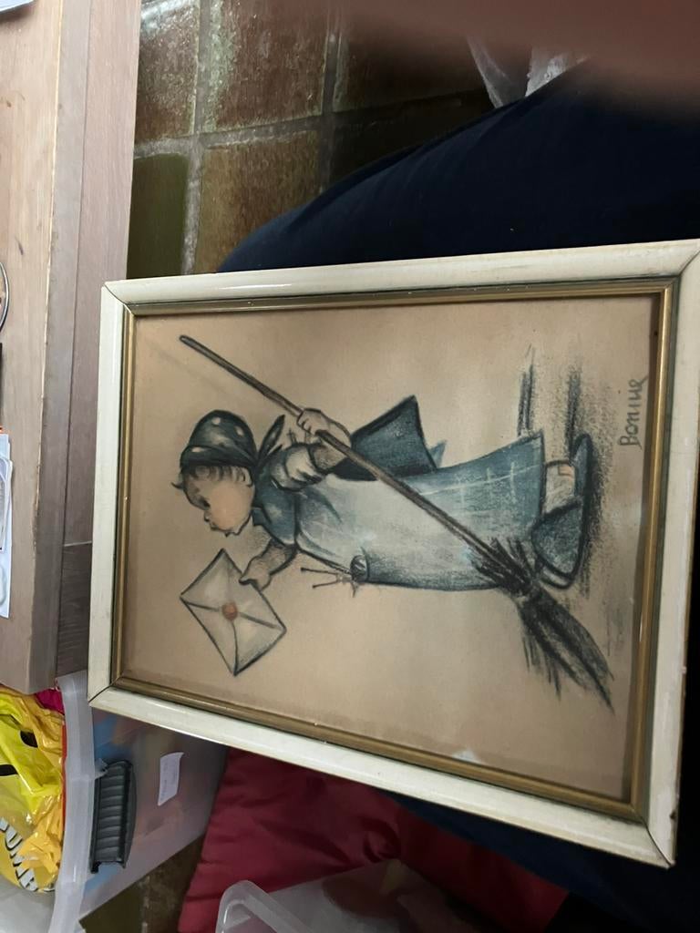 Foto van hummel ingelijst, Ophalen of Verzenden