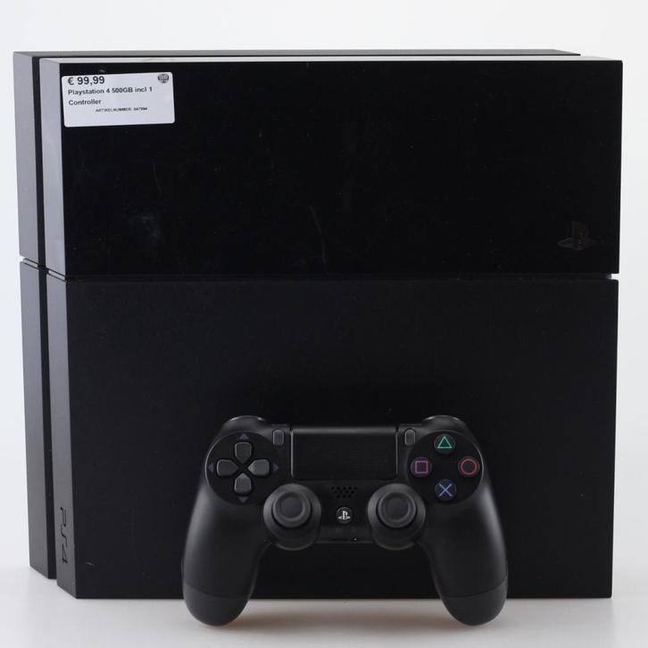 Playstation 4 500GB incl 1 Controller, Spelcomputers en Games, Spelcomputers | Sony PlayStation 4, Zo goed als nieuw