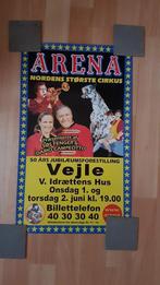Circus/ poster van het Deense circus Arena., Circus, Ophalen of Verzenden, Zo goed als nieuw