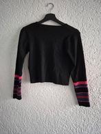 Zwarte trui met gestreepte mouwen, Ophalen, Zwart, Maat 34 (XS) of kleiner, Onbekend