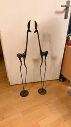 Metalen dierenbeelden van Giraffen, Ophalen, Zo goed als nieuw, Metaal, Overige typen