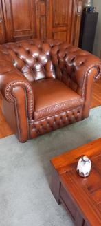 Chesterfield fauteuil, Huis en Inrichting, Fauteuils, Ophalen, Gebruikt, Chesterfield, 100 tot 125 cm