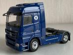 Tekno Mercedes Benz actros trekker blauw, Hobby en Vrije tijd, Modelauto's | 1:50, Ophalen of Verzenden, Zo goed als nieuw, Bus of Vrachtwagen