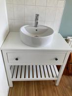 Badkamermeubel met waskom incl. kraan, Huis en Inrichting, Ophalen, Overige typen, 50 tot 100 cm, Zo goed als nieuw