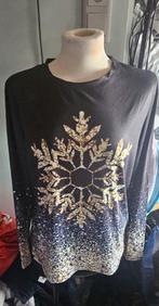 Nieuw Kerst t-shirt, Kleding | Dames, T-shirts, Zwart, Maat 42/44 (L), Nieuw, Ophalen of Verzenden