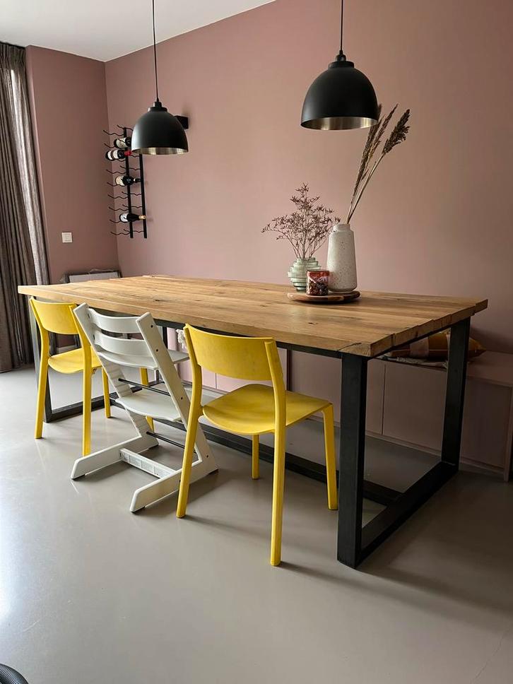 Eettafel 100x220, Huis en Inrichting, Tafels | Eettafels, Gebruikt, 50 tot 100 cm, 200 cm of meer, Vijf personen of meer, Rechthoekig