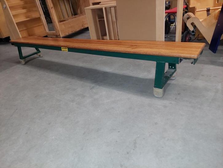 Vintage Schelde gymbank 220cm lang, Sport en Fitness, Turnen, Zo goed als nieuw, Materiaal, Groter dan maat 42, Ophalen of Verzenden