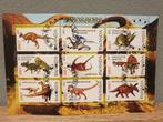 3 vellen Dinosaurussen postzegels, Postzegels en Munten, Ophalen of Verzenden, Overige landen, Gestempeld