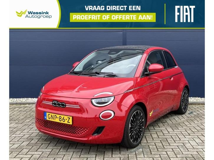 Fiat 500C CABRIO 42kWh 118pk Aut La Prima | Navigatie | Clim, Auto's, Fiat, Bedrijf, Te koop, 500C, ABS, Achteruitrijcamera, Adaptive Cruise Control