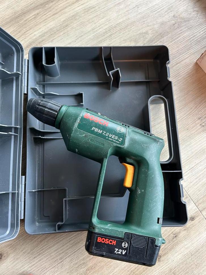 Bosch PBM 7.2 VES-2 Boor- en Schroefmachine, Doe-het-zelf en Verbouw, Gereedschap | Boormachines, Gebruikt, Boor- en Schroefmachine