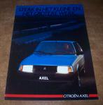 brochure Citroen Axel  1986, Verzenden, Zo goed als nieuw, Overige merken