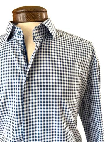 GIORDANO blauw dessin overhemd XXL mt 45/46 BCBC beschikbaar voor biedingen