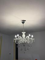 2x Elegante Kroonluchter met Kristallen, Huis en Inrichting, Lampen | Hanglampen, Ophalen, Zo goed als nieuw, Glas, 50 tot 75 cm