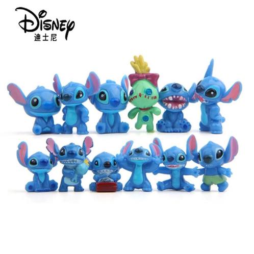 Nieuw ! Set met 12 mini Stitch poppetjes, figuurtjes. 2~3 cm, Kinderen en Baby's, Speelgoed | Actiefiguren, Nieuw, Ophalen of Verzenden