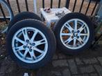 Sportvelgen met goede banden als nieuw oa  107 Ci Aygo ed., 14 inch, Gebruikt, 155 mm, Velg(en)