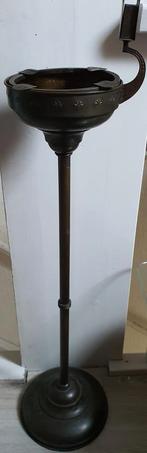 Antiek koper asbak op standar groot, Ophalen of Verzenden, Zo goed als nieuw, Asbak