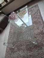 Glazen salontafel, Huis en Inrichting, Tafels | Salontafels, Ophalen, 100 tot 150 cm, 50 tot 100 cm, Minder dan 50 cm