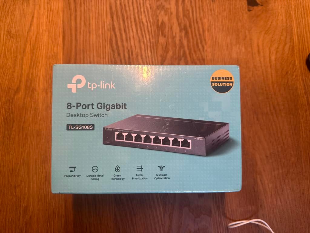 TP-Link TL-SG108S 8-Poorts Gigabit Switch - Nieuw, Ophalen of Verzenden, Nieuw