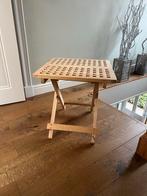 Houten Bijzettafeltje - Vierkant, Huis en Inrichting, Minder dan 55 cm, Gebruikt, Vierkant, Hout