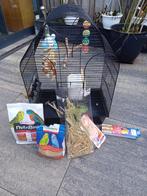 Kanari kooi met voer, Ophalen of Verzenden, Zo goed als nieuw, Metaal, Vogelkooi