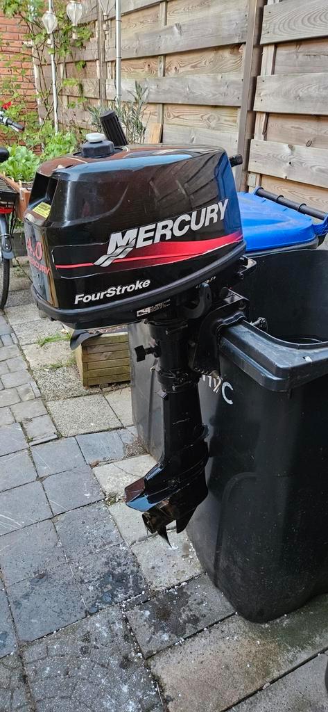 Mercury 4pk, 4takt, kortstaart., Watersport en Boten, Buiten- en Binnenboordmotoren, Gebruikt, Benzine, Buitenboordmotor, Minder dan 5 pk