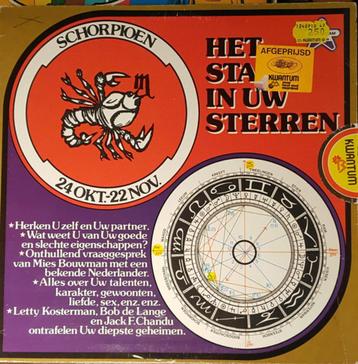 L.P. (1978) Het Staat in Uw Sterren : Schorpioen (Astrogram) beschikbaar voor biedingen
