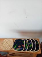 NIEUW 6 stoffen onderzetters met gehaakte rand, Huis en Inrichting, Woonaccessoires | Onderzetters, Ophalen, Nieuw, Glas of Kopje