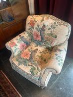 vintage bloemenfauteuil sofa stoel comfortabel elegant uniek, Huis en Inrichting, Eenpersoons, Wijk 6, Ophalen of Verzenden, Zo goed als nieuw