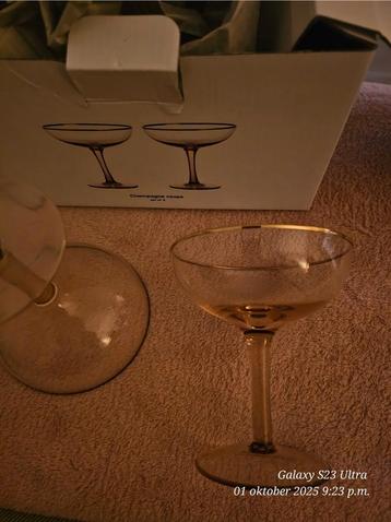 &k Amsterdam Champagne Coupes - Nieuw in doos! beschikbaar voor biedingen
