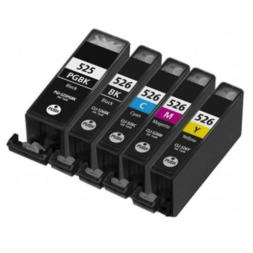 Set Alternatief Canon PGI-525 & CLI-526 serie MET CHIP, Computers en Software, Printerbenodigdheden, Nieuw, Cartridge, Ophalen of Verzenden