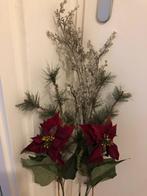 Prachtige kunstbloemen met kerstrozen kerst takken Nieuw!, Ophalen of Verzenden, Nieuw