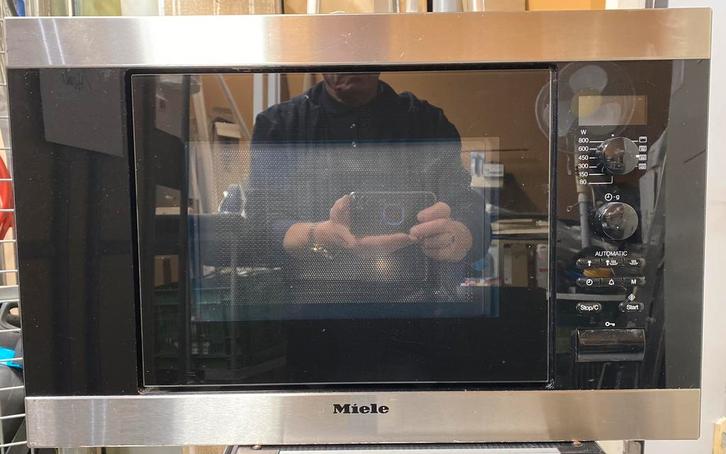 Inbouw magnetron grill Miele M8161, Witgoed en Apparatuur, Ovens, Zo goed als nieuw, 45 tot 60 cm, Ophalen