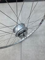 Gazelle voorwiel met motor 5 pins 28 inch met rollerbrake, Fietsen en Brommers, Fietsonderdelen, Ophalen, Gebruikt, Algemeen, Wiel