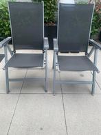 2 Tuin/campingstoelen, Tuin en Terras, Tuinstoelen, Ophalen, Gebruikt, Verstelbaar