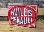 Renault Olie Emaille Bord - Jaren 30 Dubbelzijdig, Ophalen of Verzenden