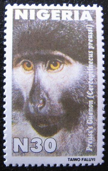 NIGERIA 17 - Dieren: zoogdieren (aap) beschikbaar voor biedingen