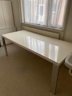 Hoogglans design eettafel wit (lxbxh=200x90x75), Huis en Inrichting, Tafels | Eettafels, 200 cm of meer, 50 tot 100 cm, Gebruikt